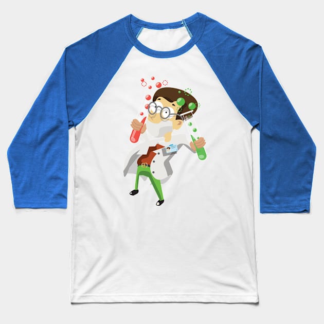 Scientist Baseball T-Shirt by nickemporium1